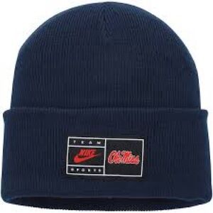 NIKE | Men's Nike Navy Ole Miss Rebels Utility Cuffed Knit Hat
